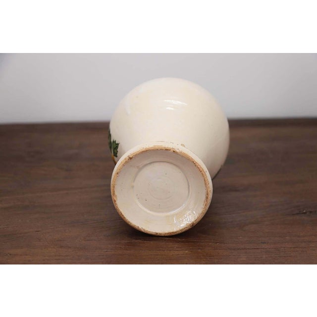 19th Century Portuguese Floral Vase, Earthenware, Faience For Sale - Image 12 of 12