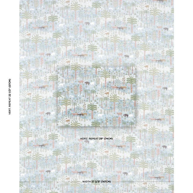 Inspired by handwoven textiles from South and Central America, Las Colinas in blue is a charming pastoral design that was...