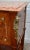 Brown Inlaid Wood Nightstand Vintage Italian 3 Drawer Marble Accent Chest Brass Ormolu 80s For Sale - Image 8 of 13