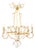 18th Century Maria Teresa Gilt Iron and Crystal Chandelier For Sale