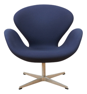 Swan Chair in Cast Aluminum Frame by Arne Jacobsen, 2001