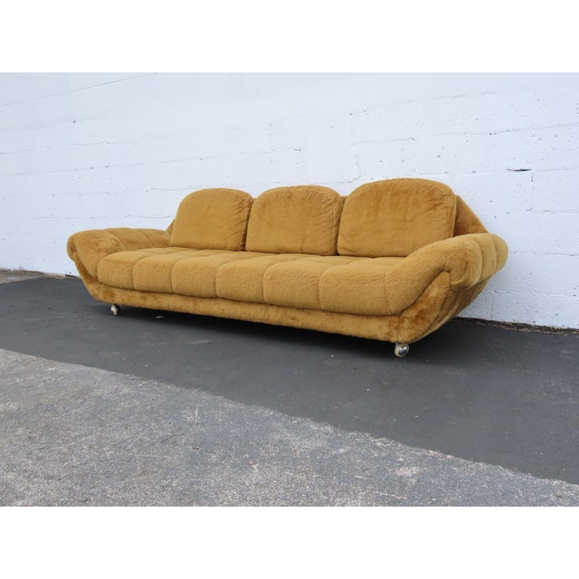 Mid Century Modern Long Gondola Sofa Adrian Pearsall Style 6387 For Sale In Miami - Image 6 of 12