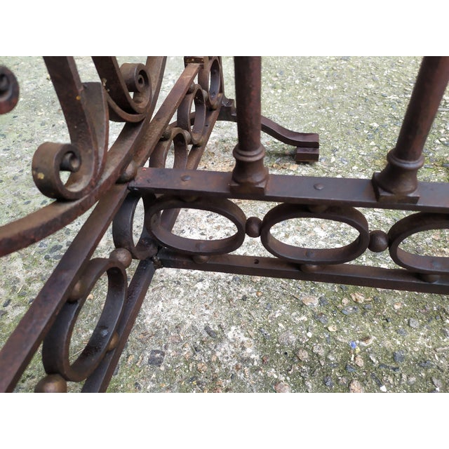 Antique Wrought Iron Table For Sale - Image 10 of 18