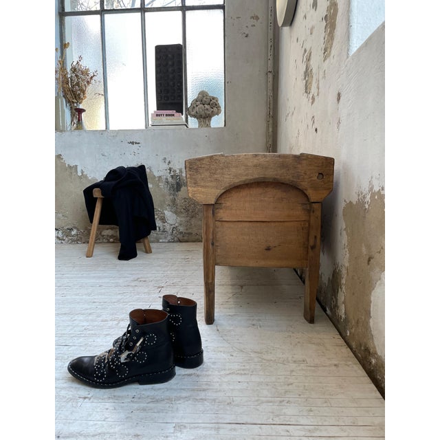 Brown Arts & Crafts Wood Trunk, 1900s For Sale - Image 8 of 18