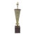 1950s Mid-Century Modern Brown Ceramic Atomic Lamp For Sale