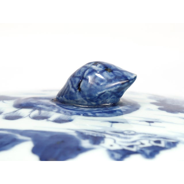 Antique Chinese Export Porcelain Canton Pattern Covered Vegetable Dish For Sale - Image 14 of 15