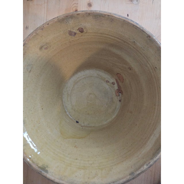 French Early 20th Century French Glazed Terra Cotta Tian Bowl For Sale - Image 3 of 4