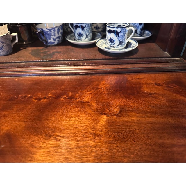 Antique English 19th Century Butler's. Desk With Breakfront on Top For Sale - Image 10 of 12