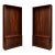 1960s Architectural Brazilian Modern Style Bookcases in Aged Reclaimed Rosewood, Pair For Sale