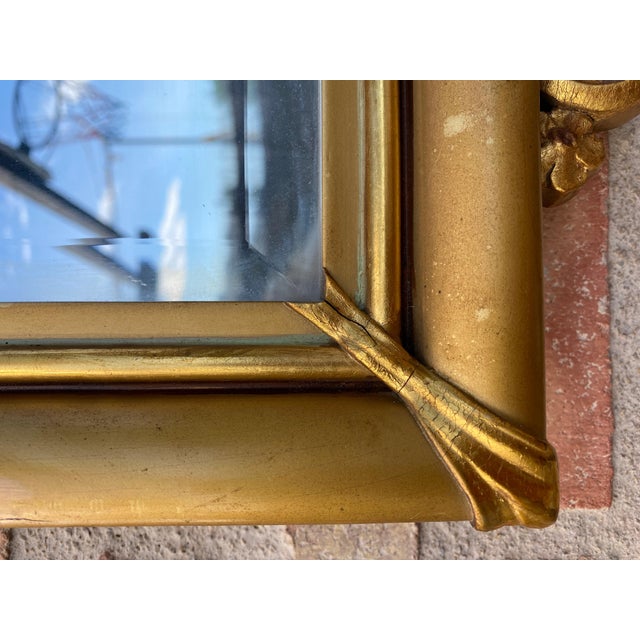 Large Antique French Monumental Gold Leaf Gilt Mirror, 1890 For Sale In Miami - Image 6 of 18