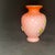 Antique Victorian Pink Satin Art Glass Vase Coralene Floral Bee Butterfly 6” For Sale In Birmingham - Image 6 of 10