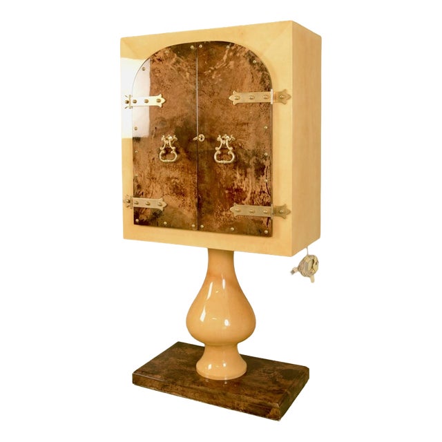 Vintage Bar Cabinet by Aldo Tura, 1950 For Sale