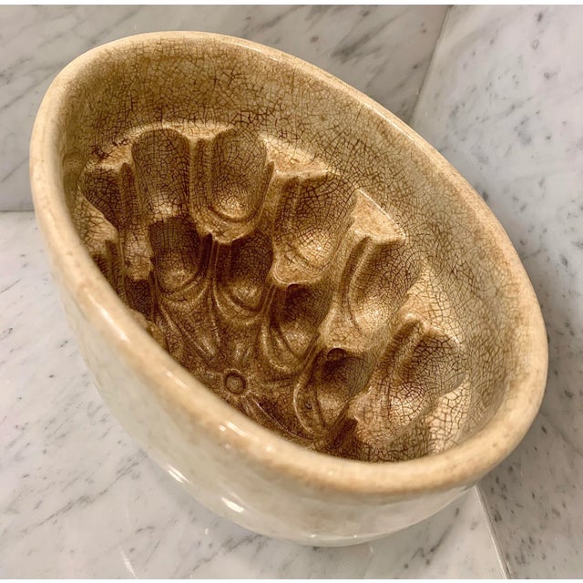 Victorian Antique Victorian English Ceramic Jelly/Aspic Mould, 19th Century For Sale - Image 3 of 12