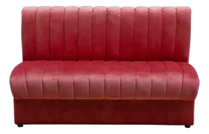 Matthew Izzo Home Estelle Berry Velvet Straight Banquette Sofa