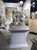 Signed Antique French Plaster Sculpture, a Renaissance Boy and His Dog, C. 1880 For Sale - Image 4 of 18