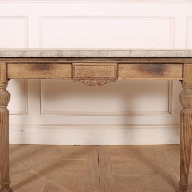 English Bleached Console Table For Sale - Image 4 of 12