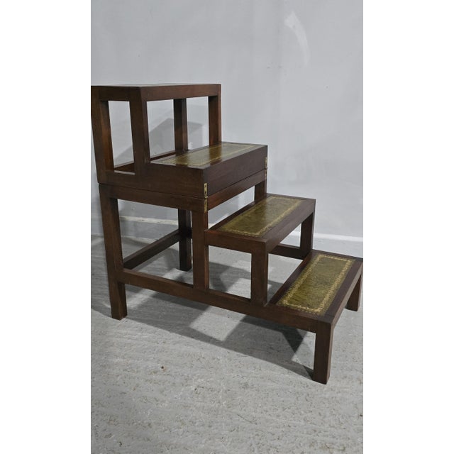 Hollywood Regency Vintage Library Steps, 1920 For Sale - Image 3 of 7