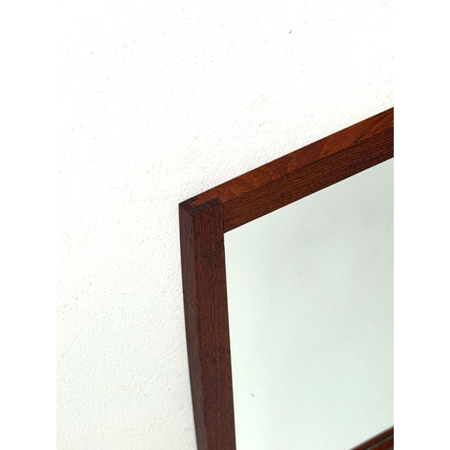 Small Teak Mirror, 1960s For Sale - Image 3 of 5