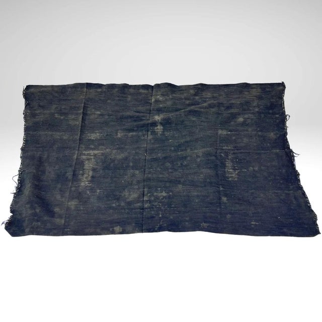 Textile Early 20th Century Black and White Mudcloth Textile Mali 66.5 x 41.25 For Sale - Image 7 of 10