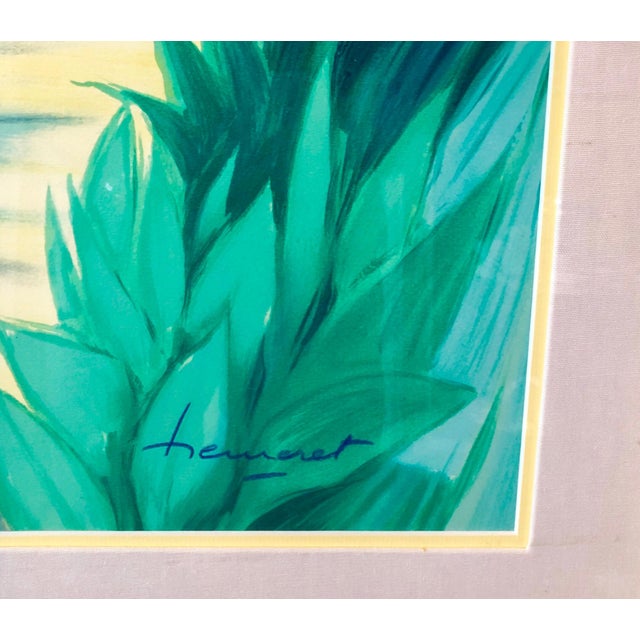 signed lower right. size includes frame. The French artist Claude Hemeret was born on May 23, 1929. After classical...