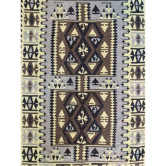 Turkish Kilim Wool Rug For Sale