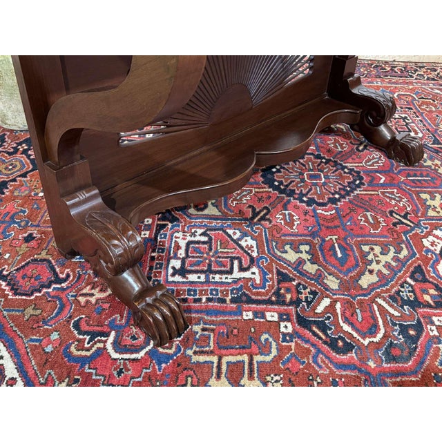 Louis Philippe Indonesian Teak Dismountable Console Table, 1950s For Sale - Image 6 of 18