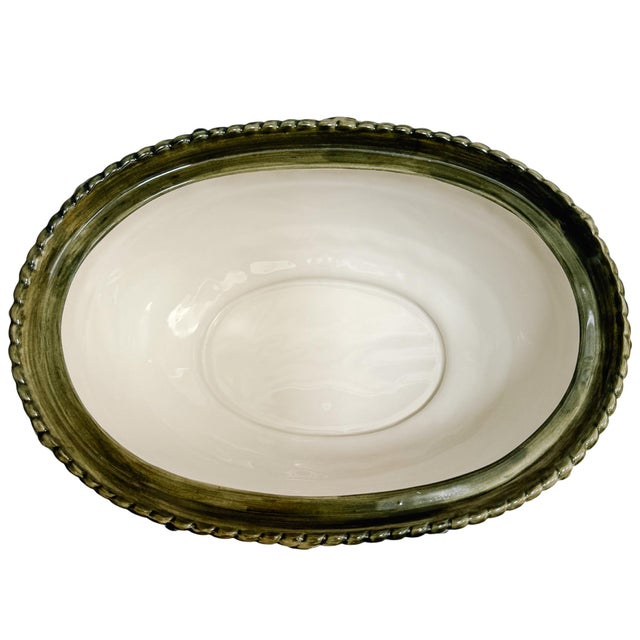Green Vintage and Floyd Vista Bella Rabbit Tureen With Lid For Sale - Image 8 of 10