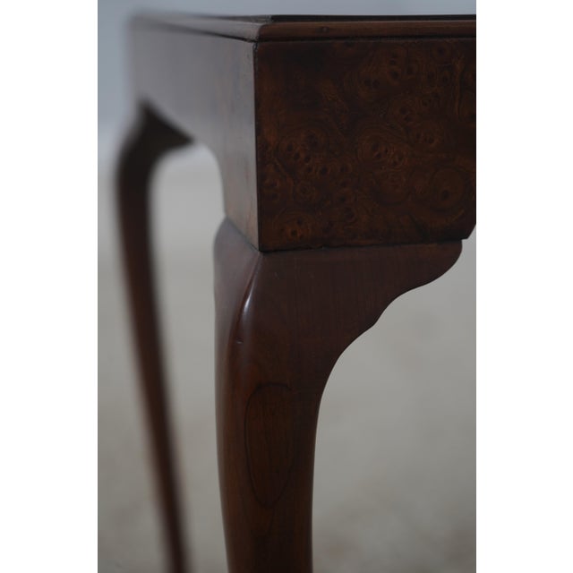 Baker Burl Walnut George III Occasional Accent Table For Sale - Image 9 of 12