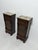 Sicilian Hand-Carved Bedside Tables with Marble Tops, 1940, Set of 2 For Sale - Image 11 of 18