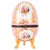 Hand Painted Rose Pink Porcelain Egg in the Style of Dresden For Sale - Image 13 of 13