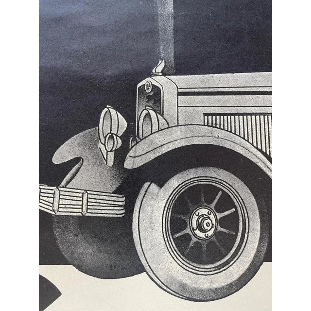 1920s Vintage Black and White Poster by Berliet- Draeger, 1929 For Sale - Image 5 of 12