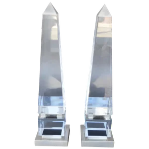Lucite Obelisks by Charles Hollis Jones