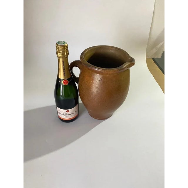 Brown Stoneware Jug, France, 1960s For Sale - Image 3 of 8