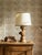 Sold without a lampshade. Magnificent, imposing table lamp in a mid-century Scandinavian design style. It features a...