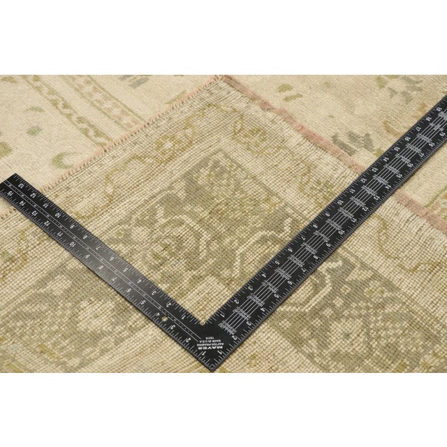 Mid 20th Century Muted Vintage Turkish Oushak Rug - 07'05 X 13'08 For Sale - Image 5 of 9