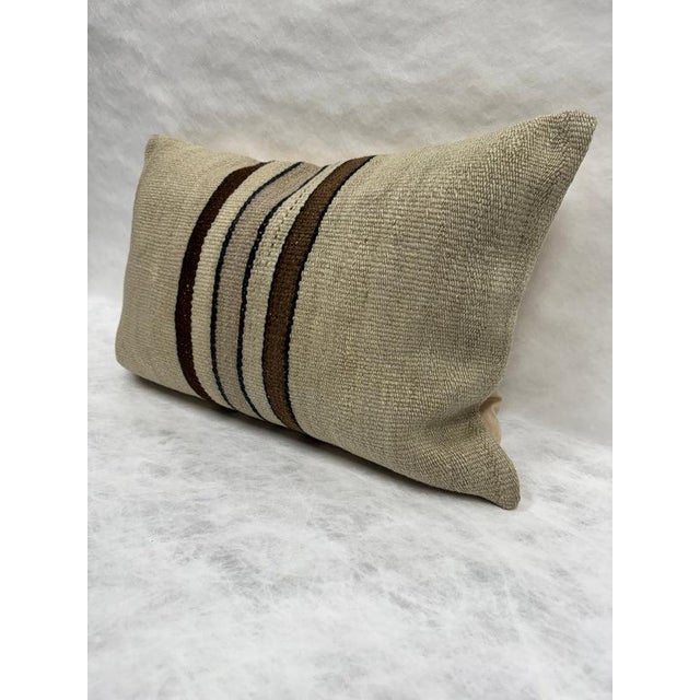 Turkish Hemp Pillow Cushion Natural Cream Brown Pillow Cushion Cover 16" x 24" #30271 Enhance your home decor with our...