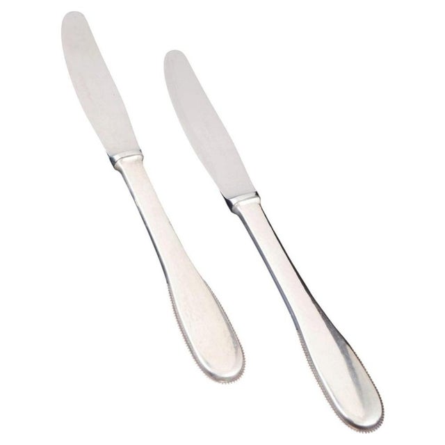 Dinner Knives in Sterling Silver and Stainless Steel by Evald Nielsen, 1930s, Set of 2 For Sale - Image 6 of 6