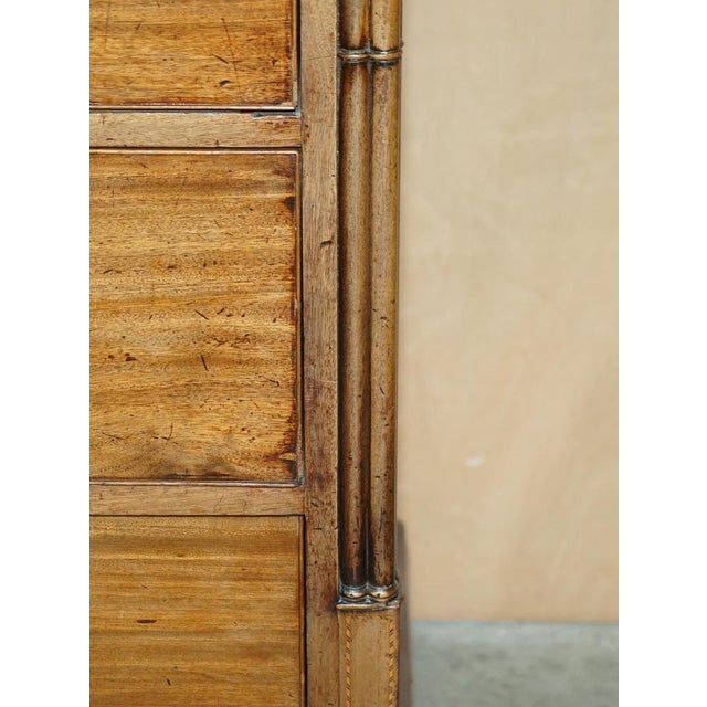 Large Sheraton Revival Chippendale Hardwood Chest of Drawers, 1860s For Sale - Image 12 of 18