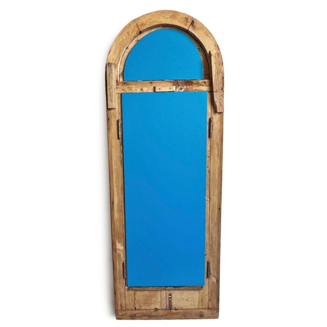 Mid 20th Century Vintage Window Shutter Mirror For Sale - Image 5 of 5