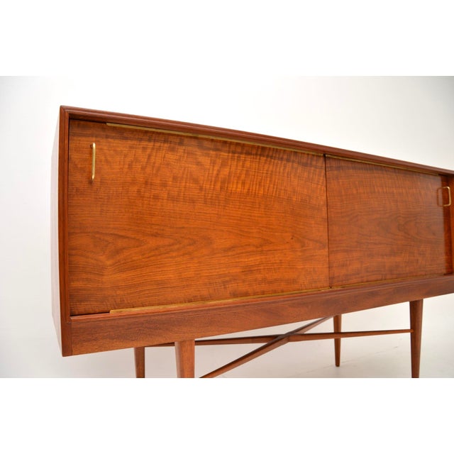 Brown Vintage Sideboard attributed to Robert Heritage for Heals, 1950s For Sale - Image 8 of 11