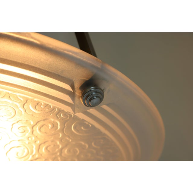French Art Deco Pendant Light from Muller Freres Luneville, 1930s For Sale - Image 6 of 15
