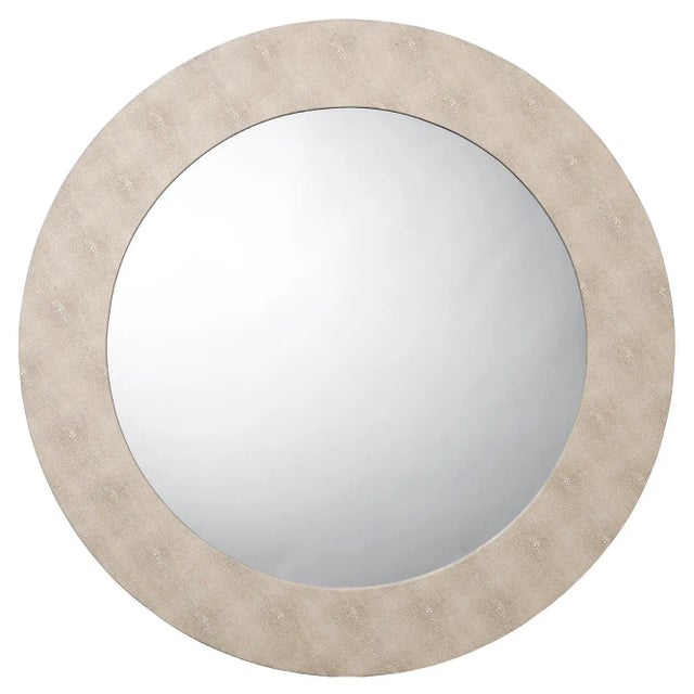 Lifestyle by JY Chester Round Mirror in Ivory For Sale In Los Angeles - Image 6 of 7