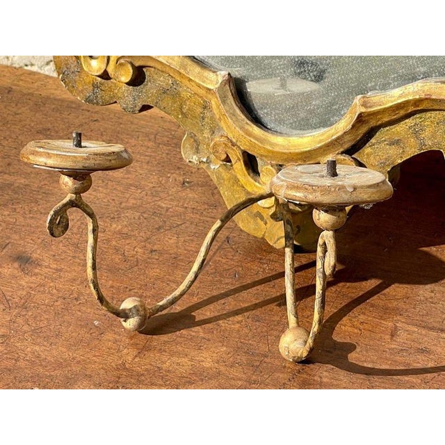Napoleon III Candleholder Mirrors, Set of 2 For Sale - Image 4 of 11