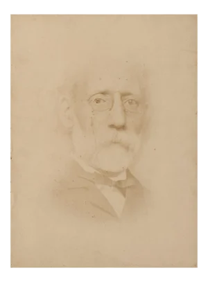 Portrait of the Paint Carlo Ferrari, Vintage Photo, 1870