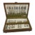 1960s Mid-Century Modern Reed & Barton Lark Sterling Silver Flatware Service by John Prip With Chest - 54 pcs For Sale