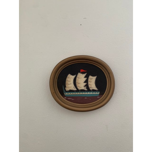 Contemporary Impressionist Style Seascape Painting, Framed For Sale - Image 4 of 4