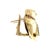 Late 20th Century 18k Yellow Gold Tsavorite, Ruby and Diamond Bird Earrings, A Pair For Sale - Image 4 of 5