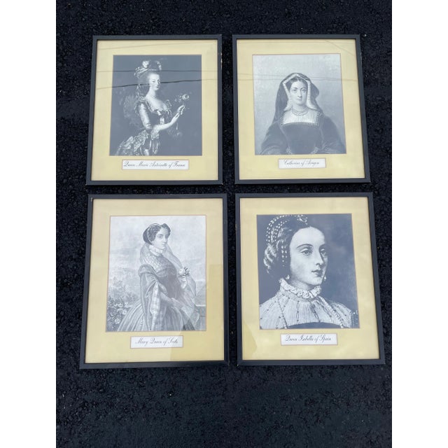 20th Century Collection of Historical Queens Framed - Set of 4 For Sale - Image 11 of 11