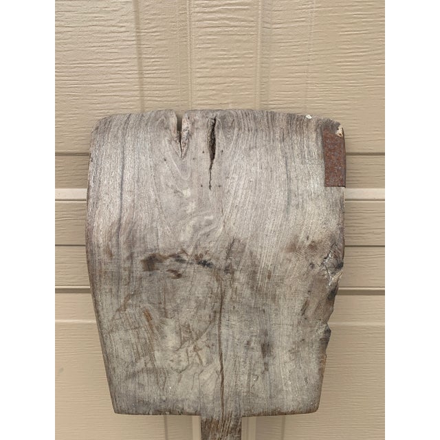 Antique 19th Century Hand Made Wooden Grain Shovel For Sale - Image 10 of 10