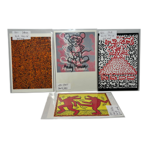 1980s Keith Haring Postcards Set of 4